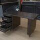 Bureau en métal industriel 1950