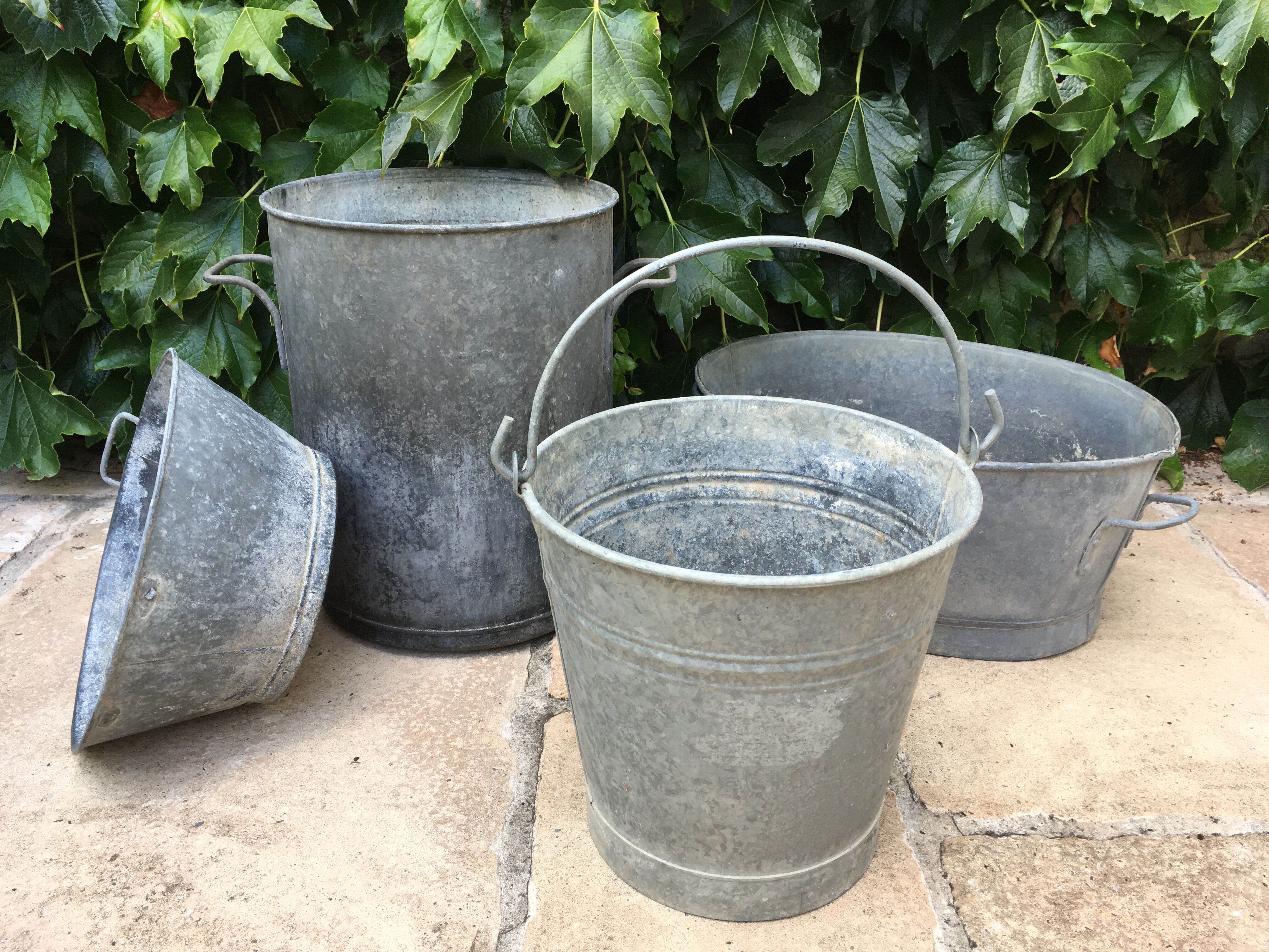 Vintage zinc bucket