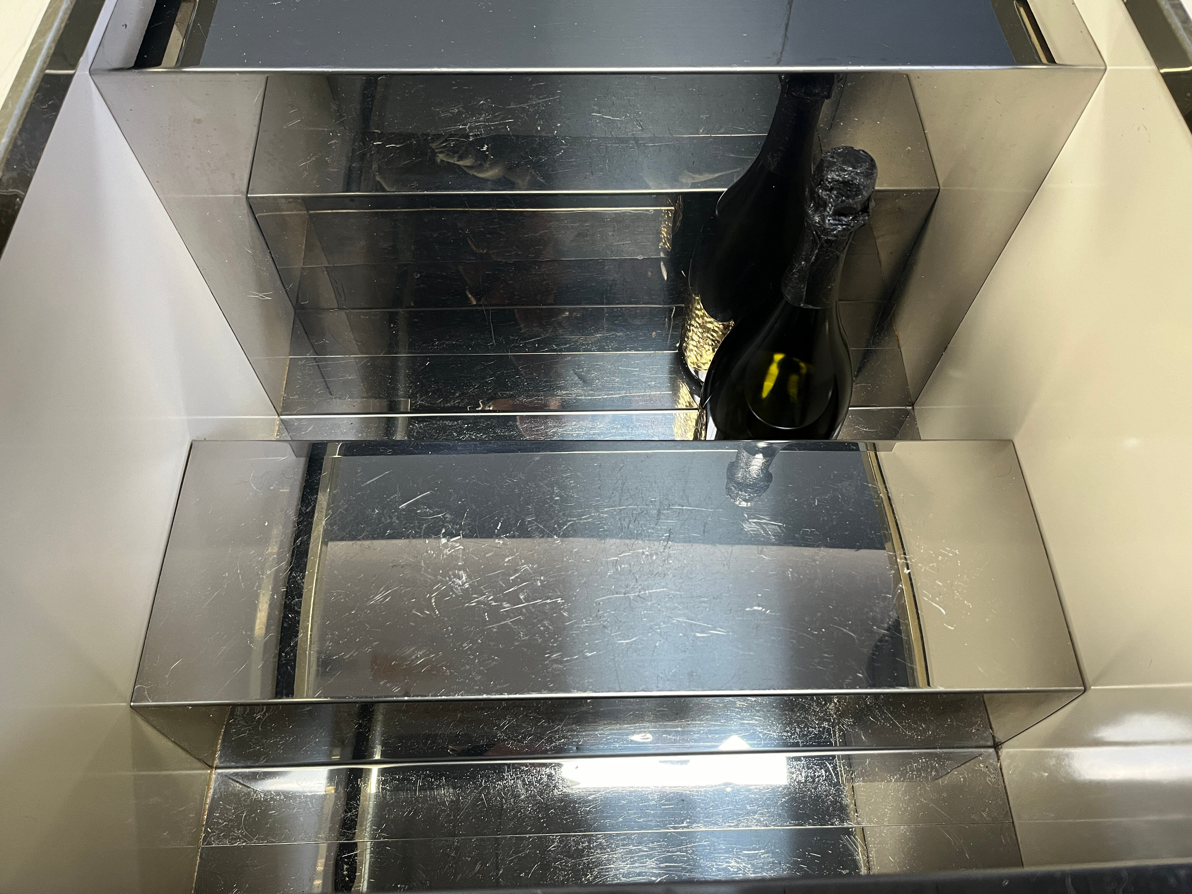 Vintage coffee table by Willy Rizzo for Mario Sabot, 1970s