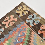 7x10 Multicolor Vintage Kilim Rug, Pattern Kilim Rug, 207x311 cm
