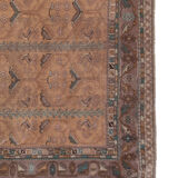 Turkish Oushak Rug With Floral Border, 1970s