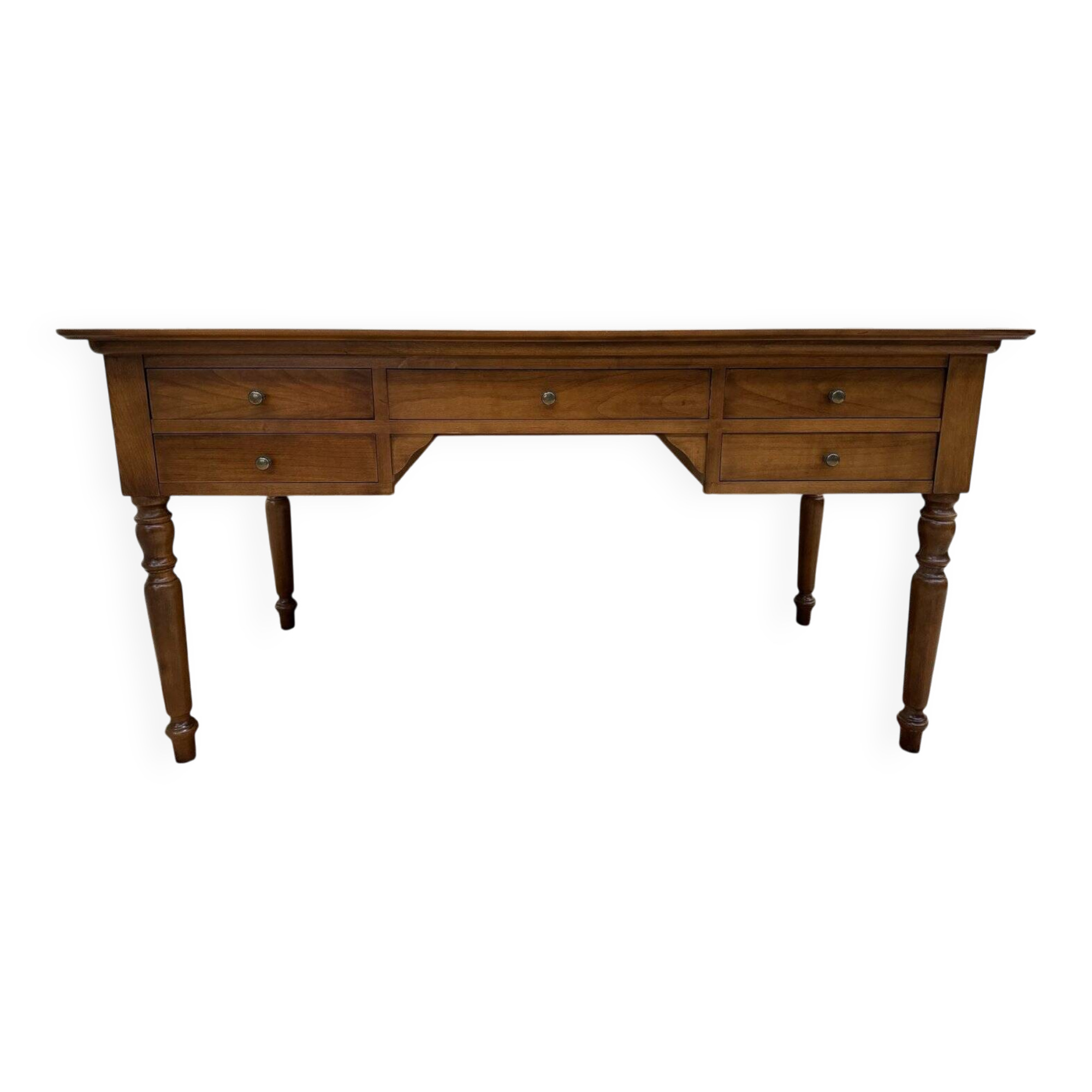 Louis Philippe style flat desk in cherry wood