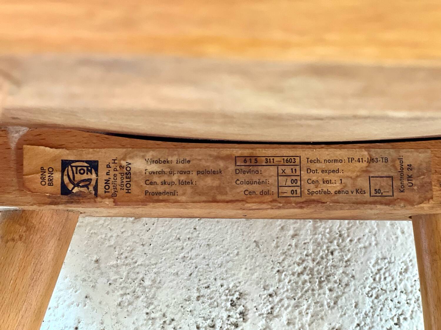 Chaises de bistro Ton, ensemble de 4