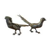 Vintage decoration, pheasant couple