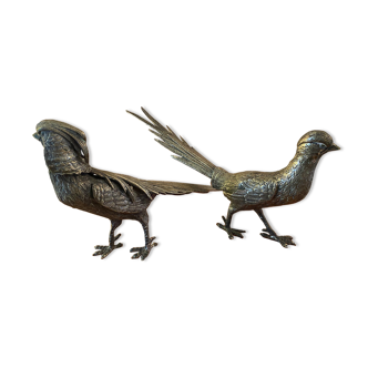 Vintage decoration, pheasant couple