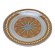 Puigdemont dish Enamelled polychrome terracotta with decoration spirals 1960s