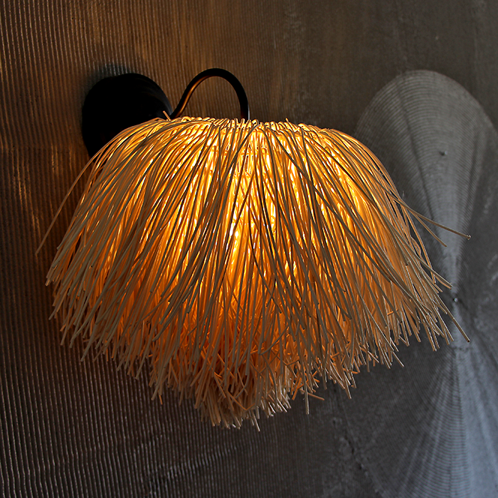 Rattan Sconces