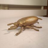 Old brass beetle - ashtray - Matchbox - 50s