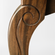 Art Deco style dressing table in mahogany gooseneck mirror