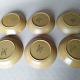 6 Sarreguemines “Chaumière” soup plates