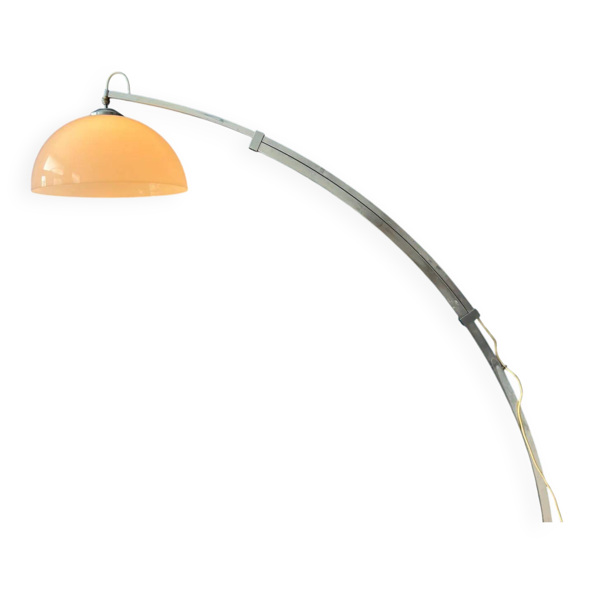 Lampadaire arc vintage de l'ère spatiale dans le style de Guzzini