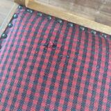 70s armchair chair in Vichy fabric