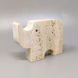 Travertine rhinoceros sculpture 1970