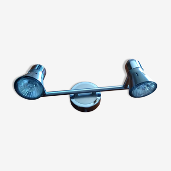 Wall light with 2 spotlights and swivel lights