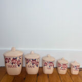 Spice jars Digoin Sarreguemines May model