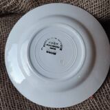 Ensemble de 6 Anciennes Assiettes à dessert  HBCM, modèle Simone