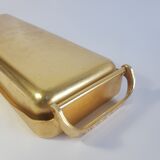 Old ice cube tray Quickube gilded metal 60s vintage