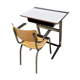 Vintage elbe industrial school office 1960 & tubax chair