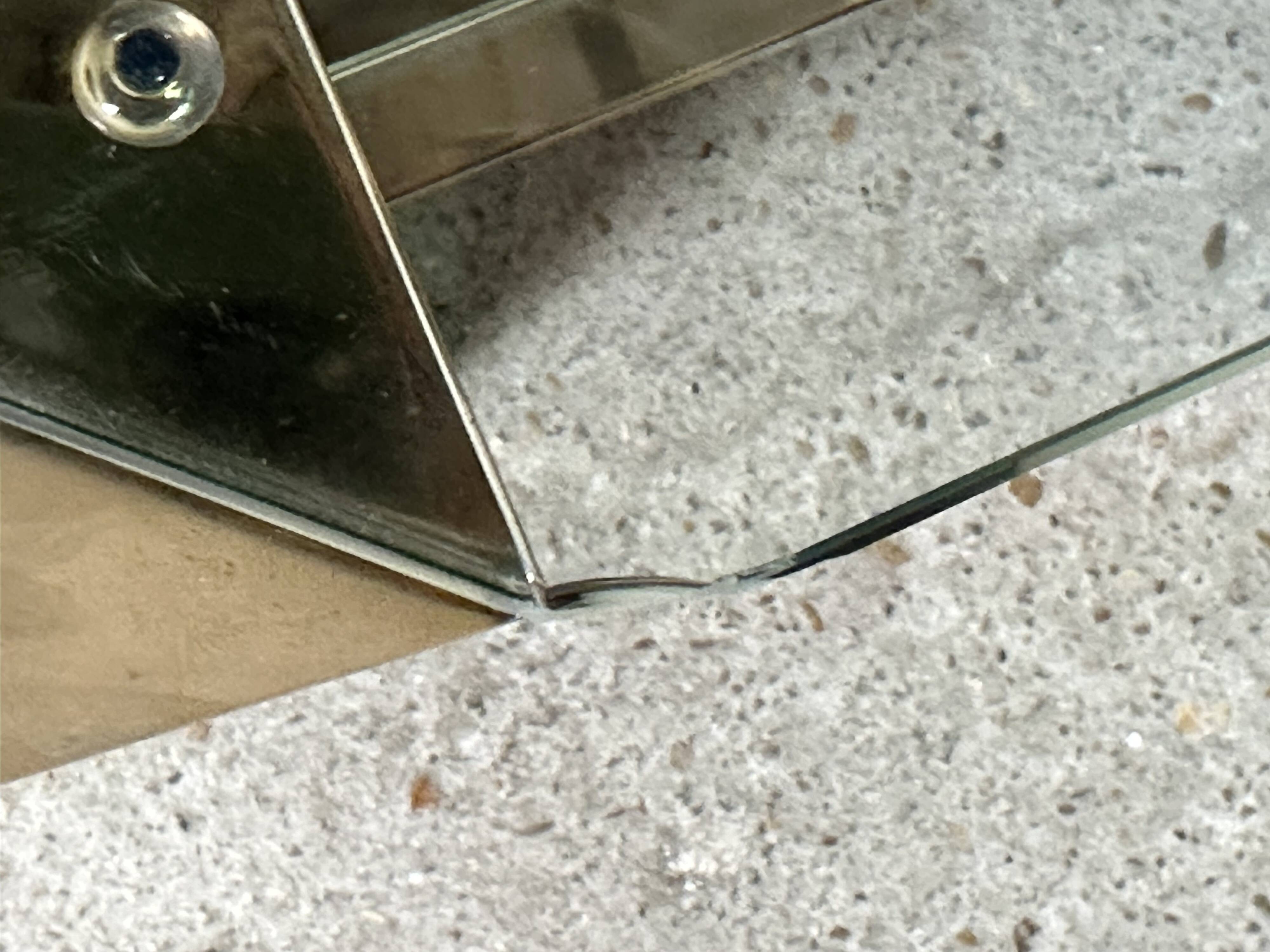 Coffee table by Belgo Chrome 1970 in 23 carat plating