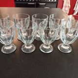 Set of 9 wine glasses