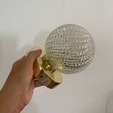 Wall lamp with vintage globe