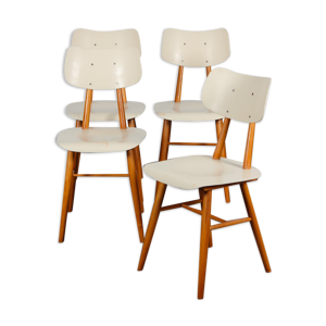 Suite de 4 chaises vintage