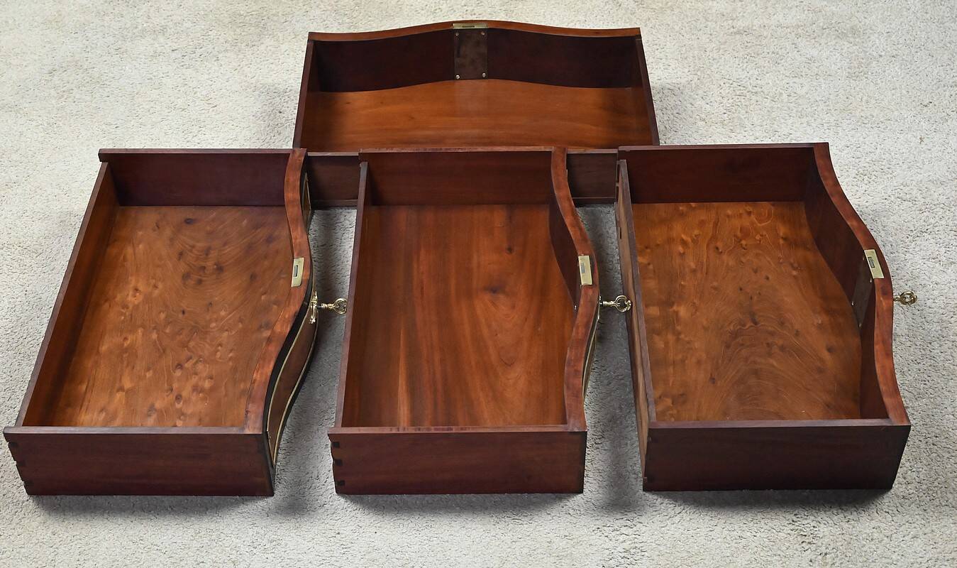 Secretary in precious wood marquetry, Napoleonic III period – Mid 19th century