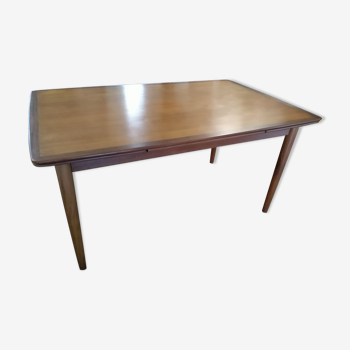 Table extensible en teck scandinave Samcom 1960