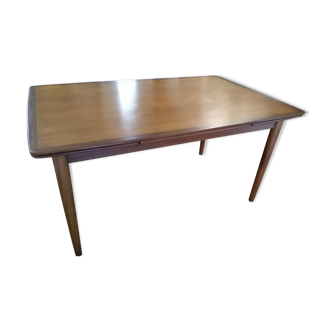 Extendable table in teak Scandinavian SAMCOM 1960