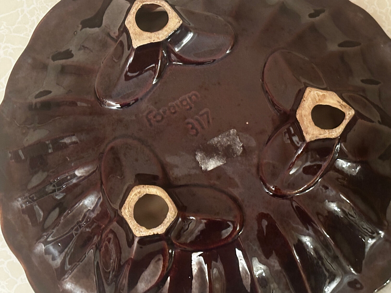 Foreign West Germany ceramic bowl and pocket emptier