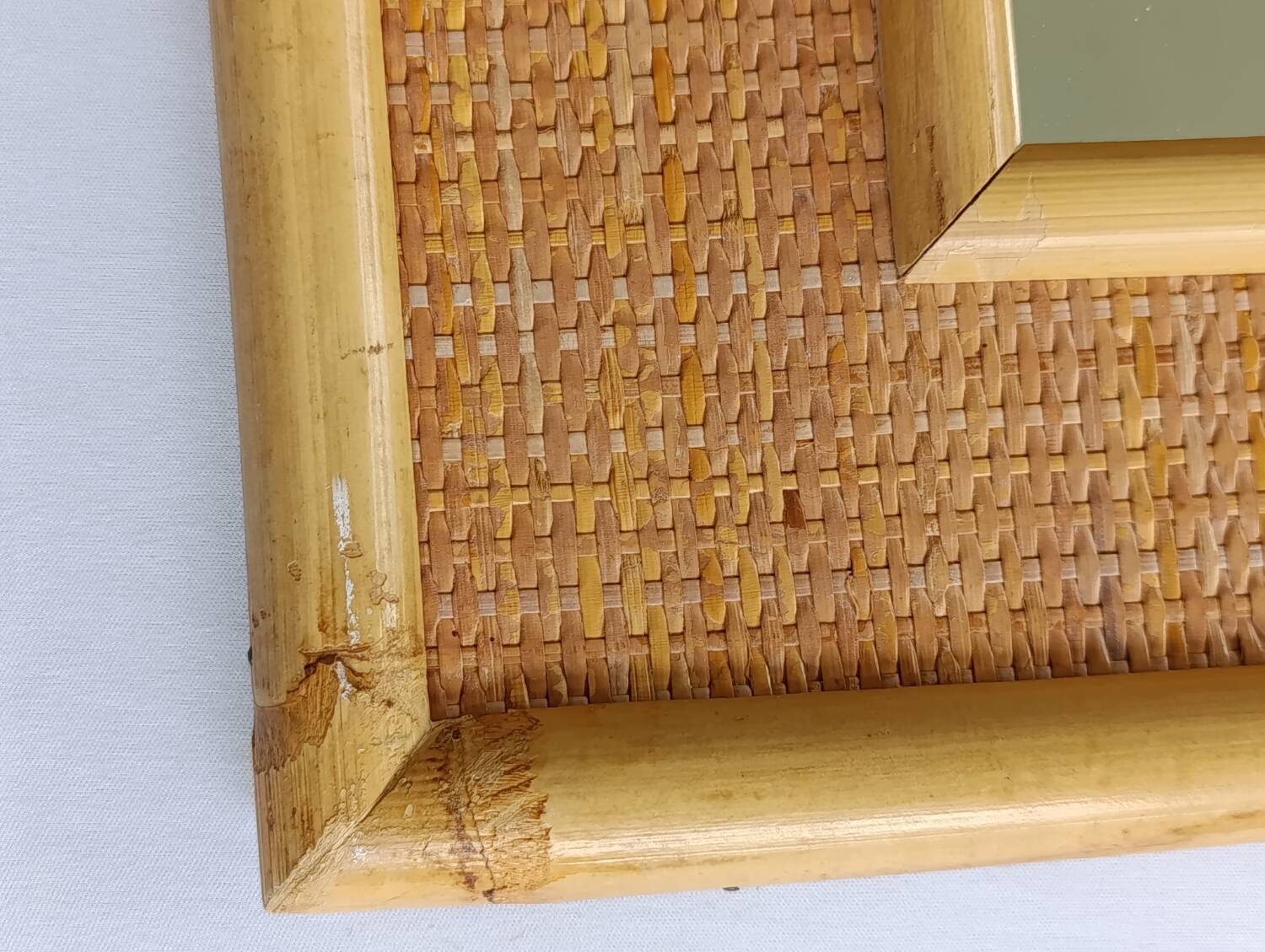 Dal Vera vintage rattan mirror