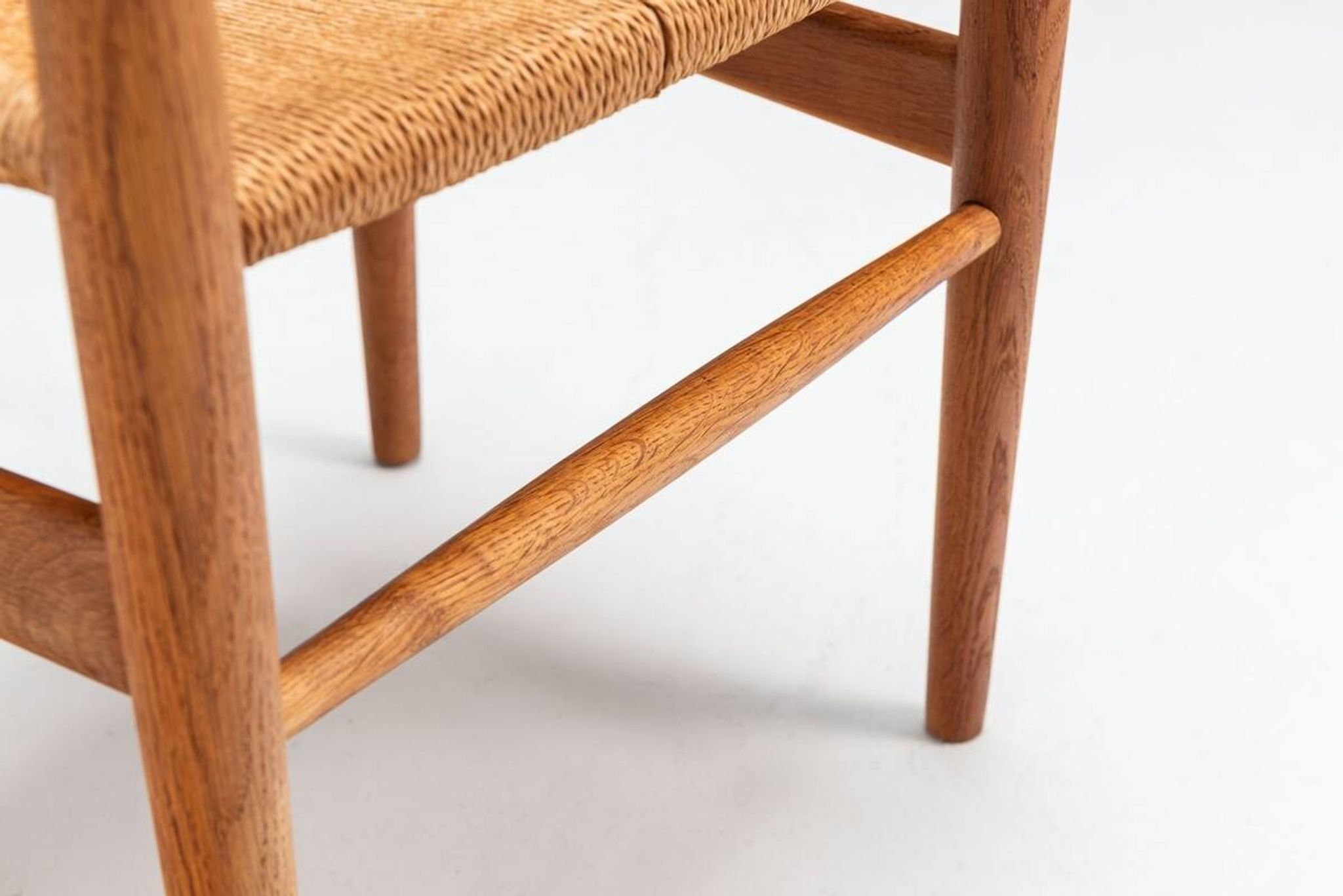 Hans Wegner model CH36 dining chairs in oak Carl Hansen & Son Denmark 1970
