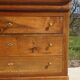 Antique Louis Philippe chest of drawers made entirely of walnut.