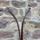 Pair of vintage wooden skis 1900-1920 mountain sport alsace chalet alps