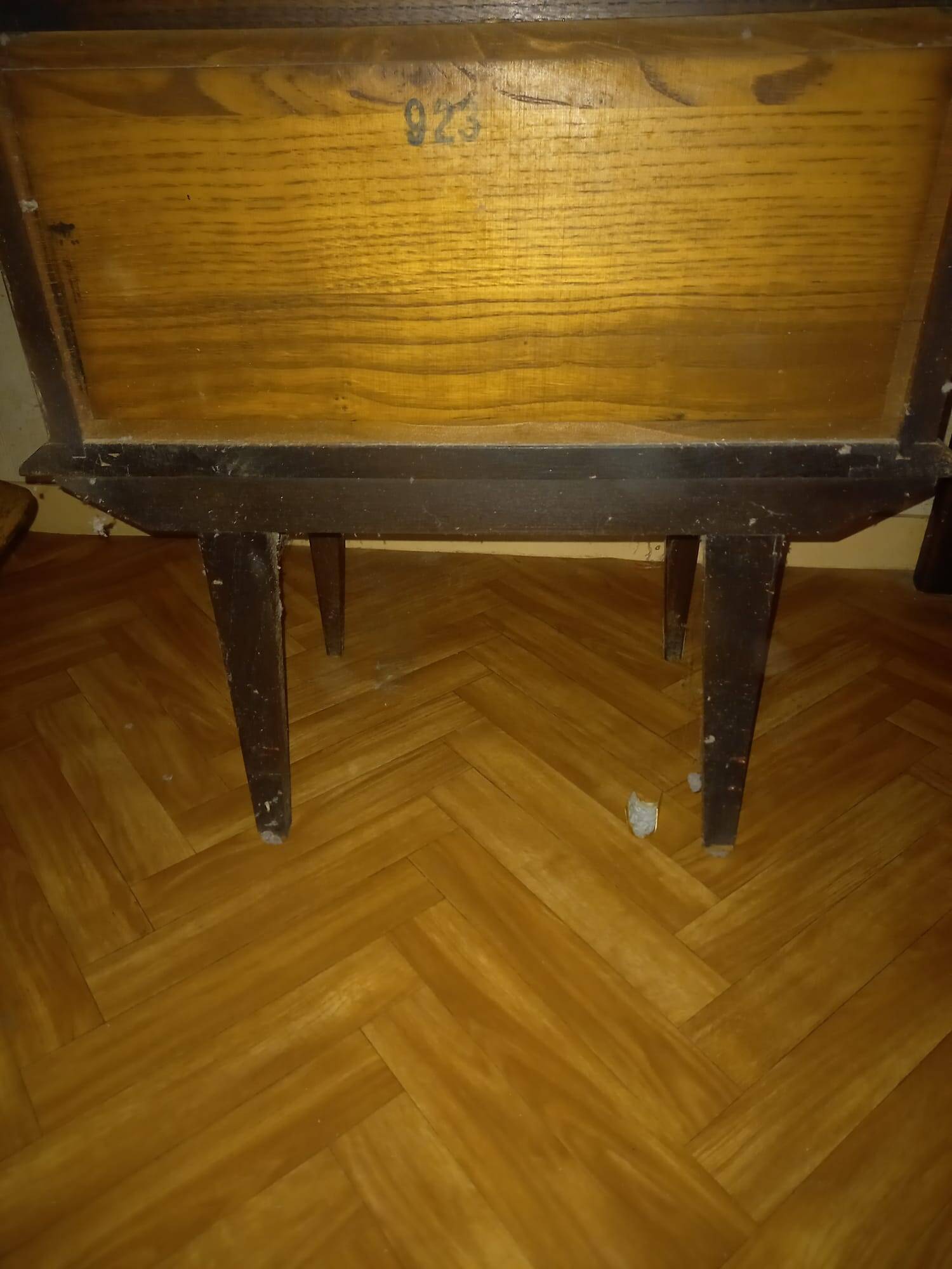 1950s bedside table with marble