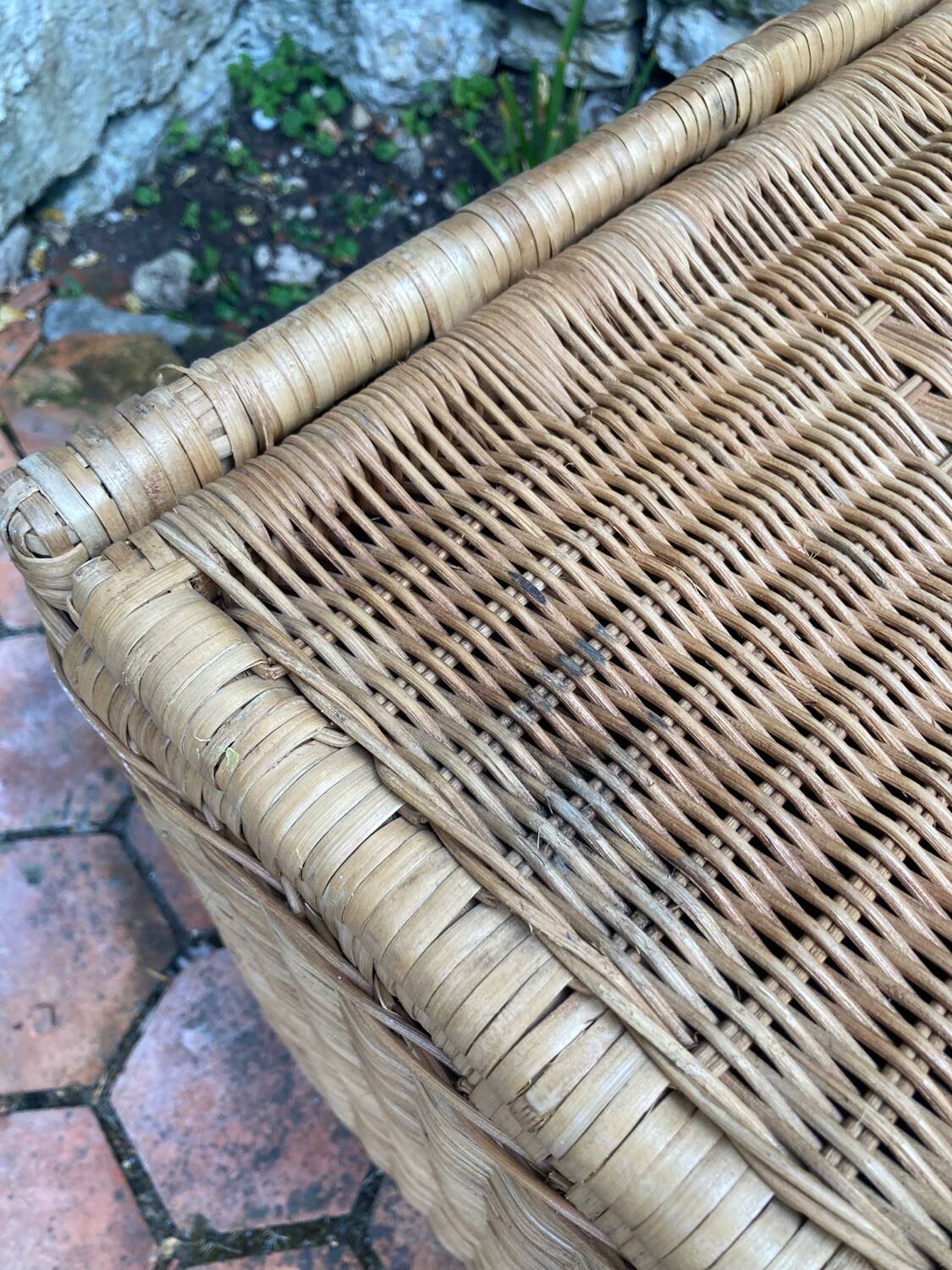 Vintage wicker chest