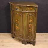 Venetian painted corner cupboard from 20th century