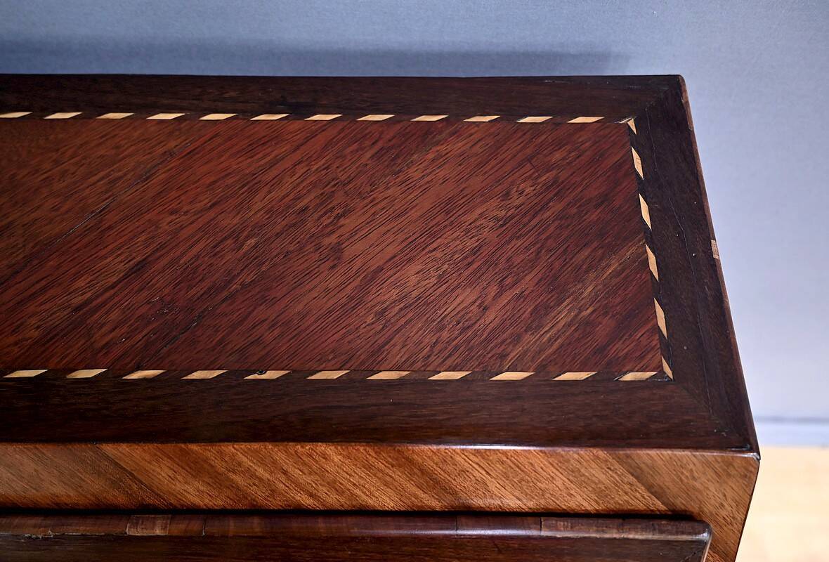 Rosewood and Mahogany Sloping Desk, Louis XVI Style – Mid-19th Century