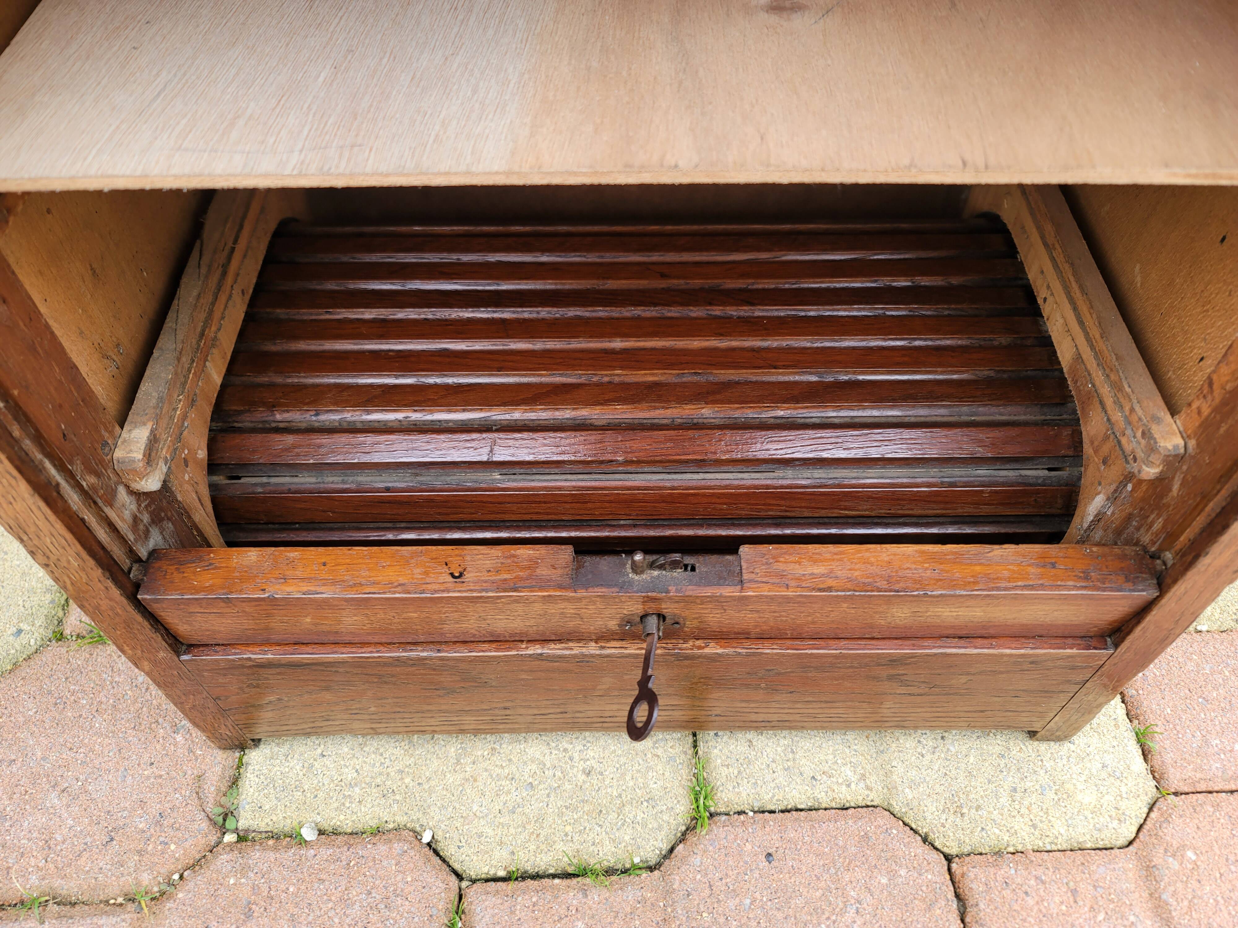 Vintage curtain binder cabinet