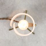 Mid-Century Italian Plastic and Brass Table Lamp