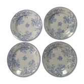 Set of 4 flat plates model Fleurette by Gien