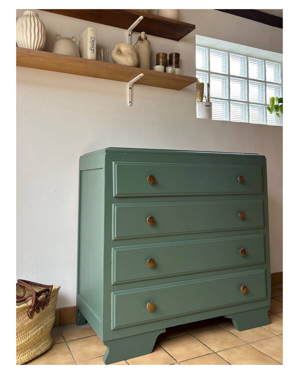 Renovated vintage chest of drawers