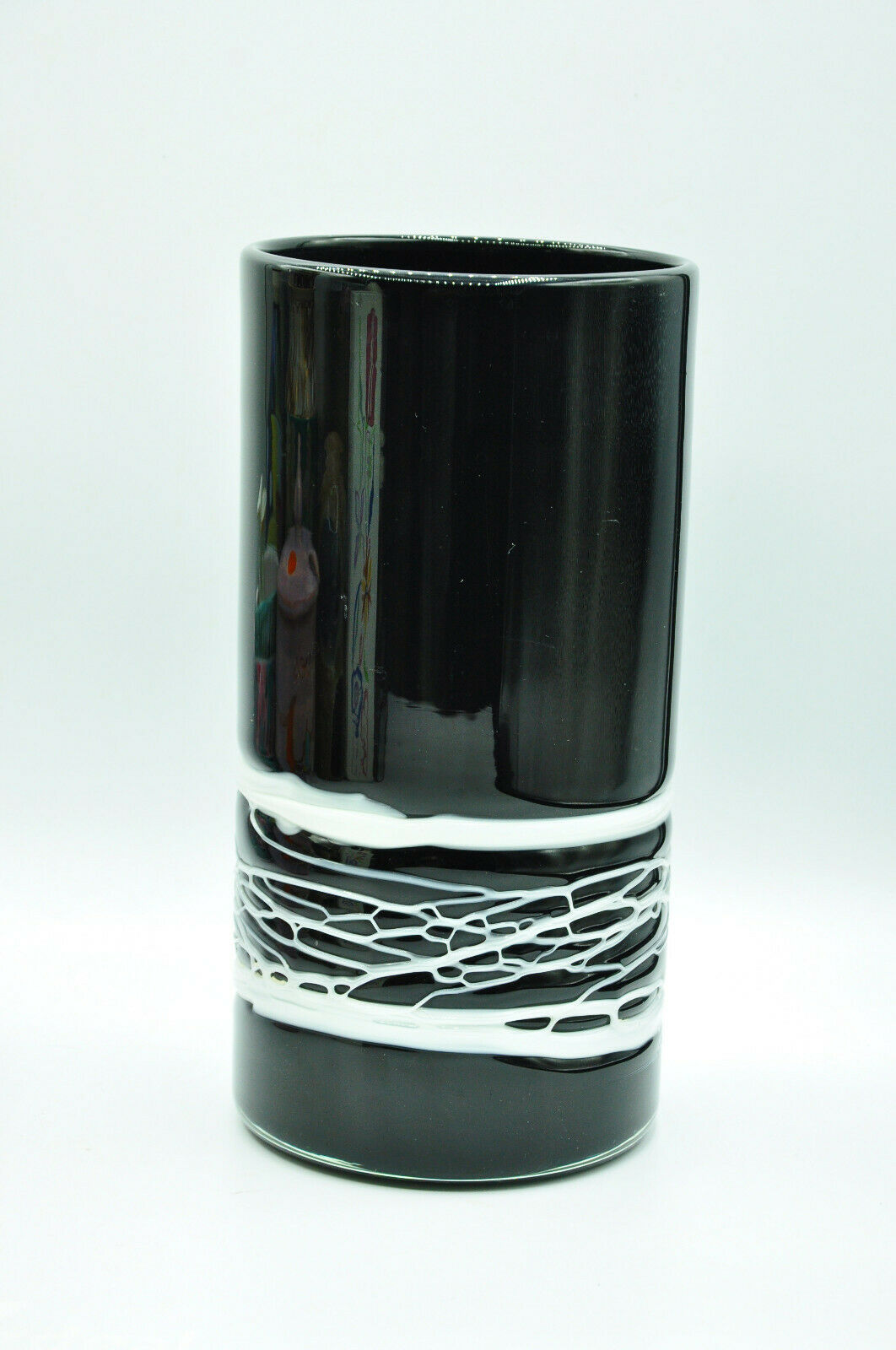 Murano Venice Black Black Contemporary Design Vase