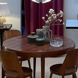 Chrome and bakelite pendant light, Italy, 1970s.