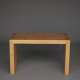 Vintage solid Pine Bench in the style of Ate van Apeldoorn, 1970s