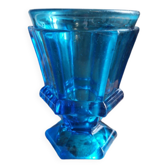 Verre a violette bleu Charles X