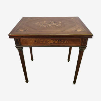 Table de jeu Louis XVI