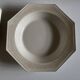 Set of 5 octagonal pearl plates from Creil Montereau.