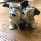 Statuette chien porcelaine ancienne