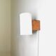Cylindrical Beech Wood Wall Lamp Uno & Östen Kristiansson For Luxus, Sweden 1960S